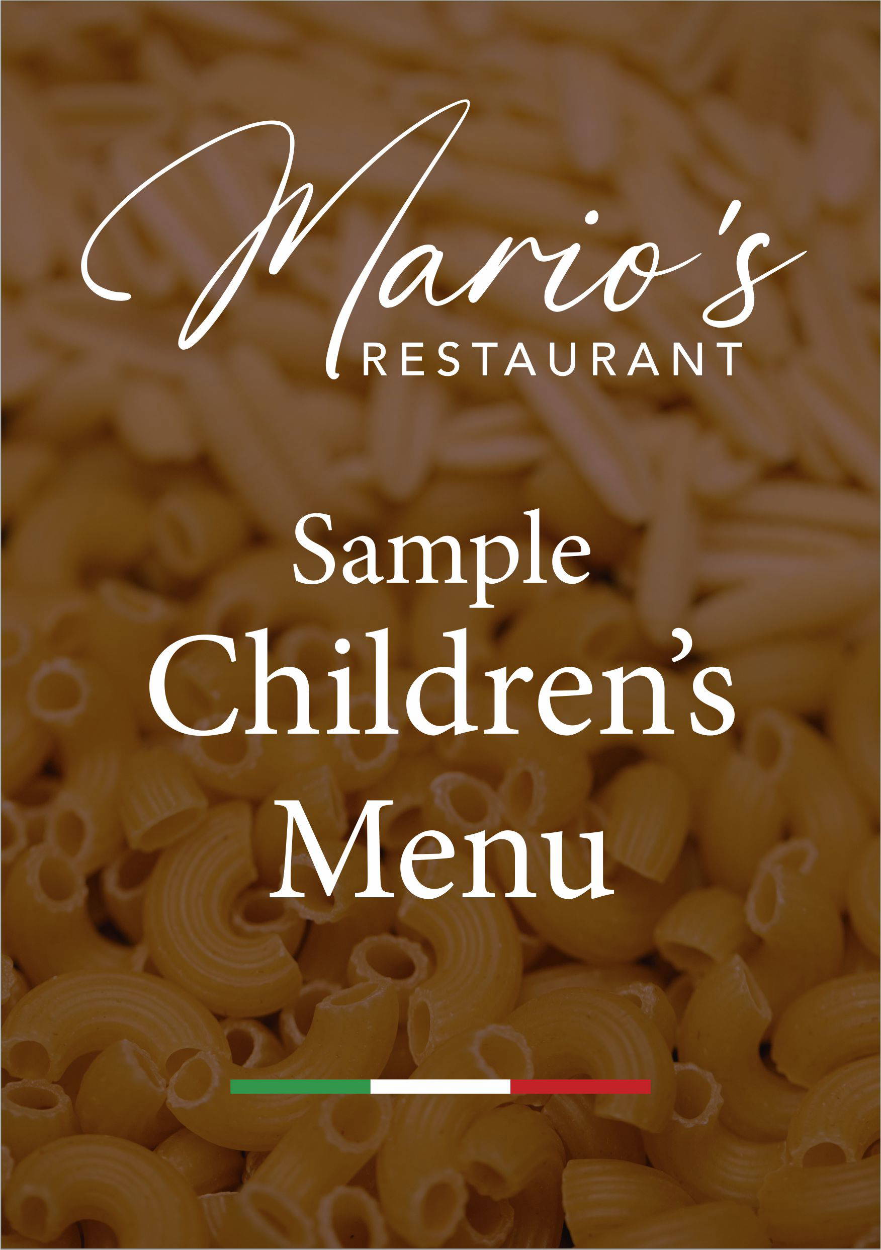 Marios Sample Childrens menu Button
